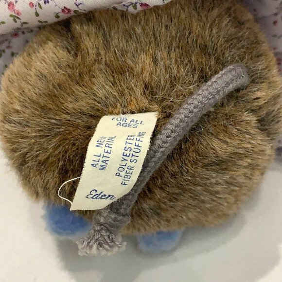 Vintage 80s Eden Plush Hunca Munca With Original Tags Style No 30409 - Picture 13 of 13